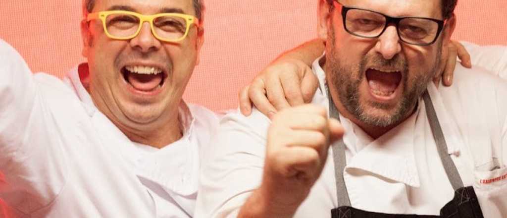 Dos grandes de Masterchef en Mendoza visitaron al "enemigo" Vigil