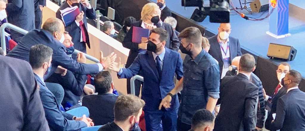 Messi se cruzó con Bartomeu y no se saludaron