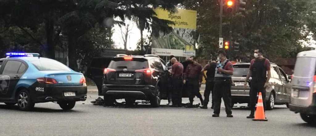 Chocó Campuzano cuando iba a la práctica de Boca