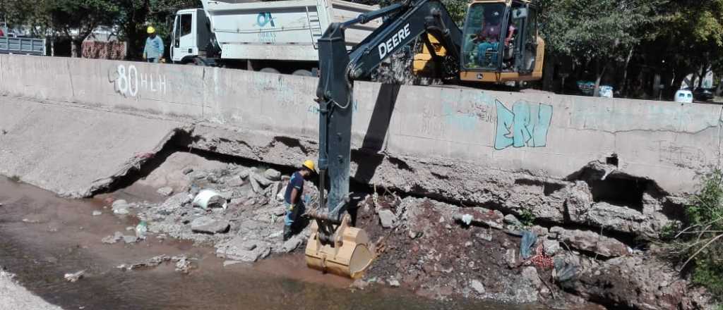 Así arreglan el Zanjón de los Ciruelos luego de la tormenta de noviembre 