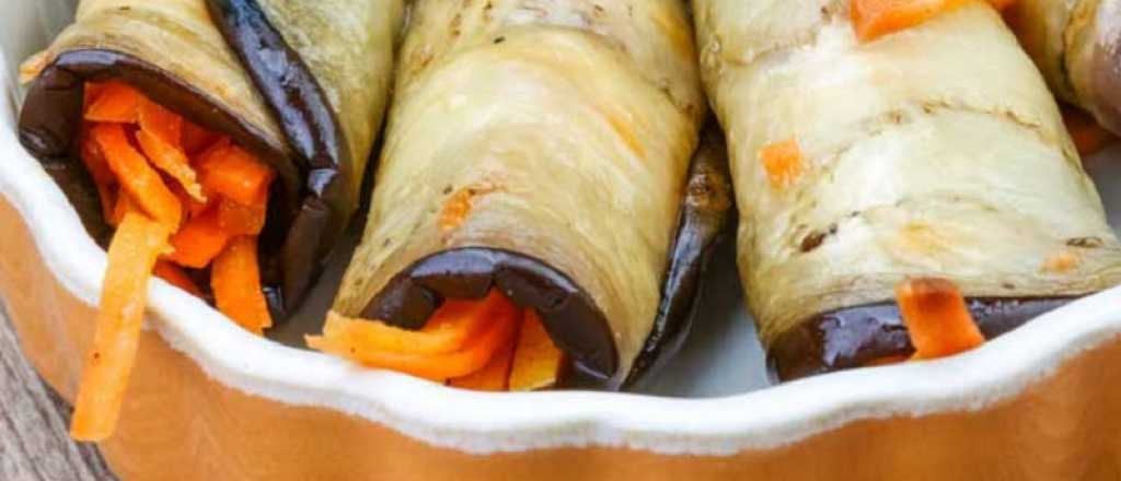 Riquísima receta de rollitos de berenjenas 