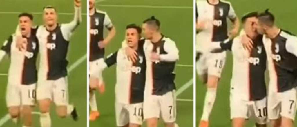 Dybala y la frase sobre el beso en la boca de Cristiano Ronaldo