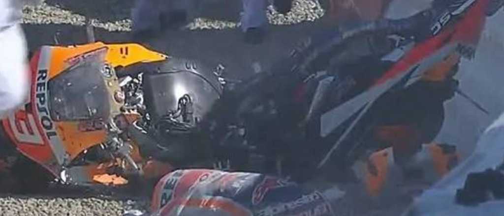 Impactante accidente de Marc Márquez durante las pruebas libres