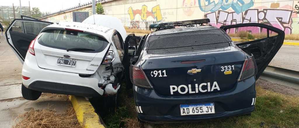 De película: persecución e incendio en Guaymallén