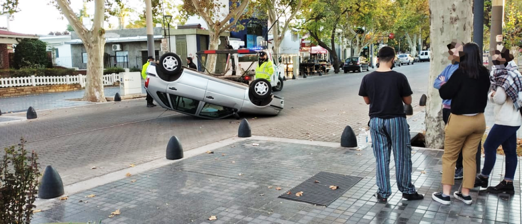 Un vuelco en Arístides y Paso de Los Andes complicó el tránsito