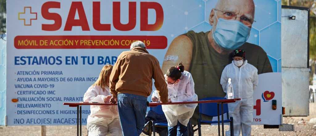 Las Heras hace testeos Covid en El Algarrobal