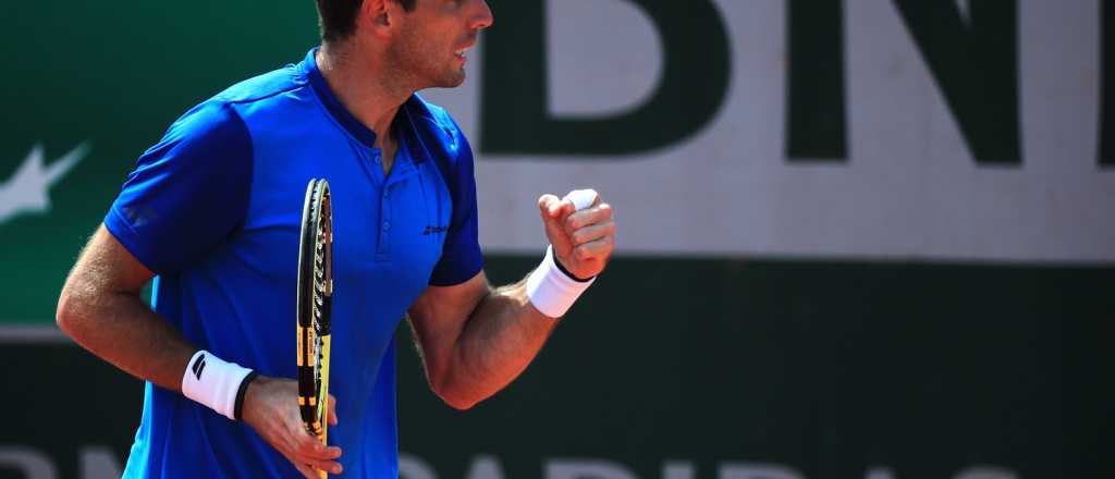 Delbonis, por primera vez en octavos de Roland Garros