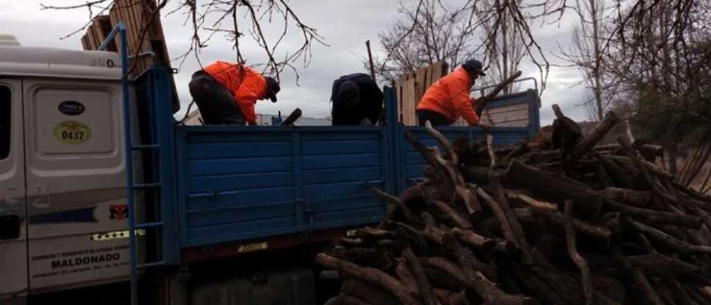 San Rafael entregó leña y abrigo a vecinos del departamento