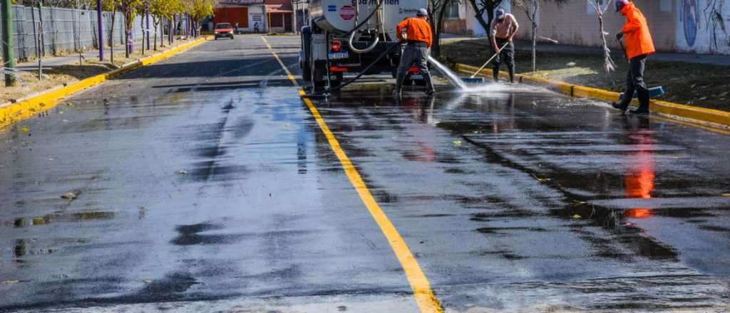 Guaymallén avanza con las obras en la calle Rafael Obligado