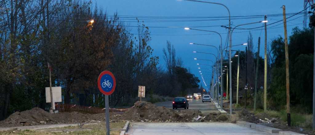 San Rafael colocó luces led sobre calle Salas