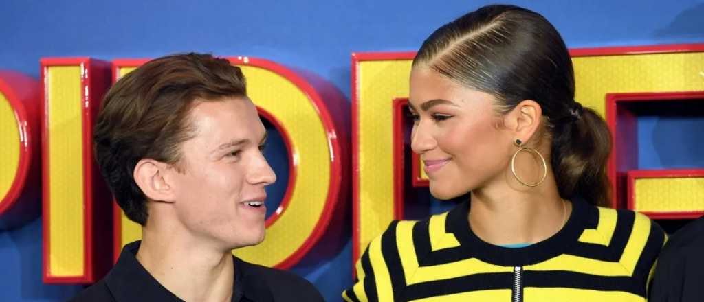 Video y foto: captaron a Zendaya y Tom Holland dándose un beso