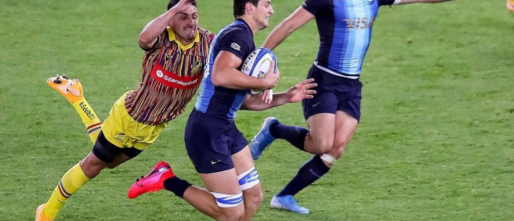 Un mendocino debutó en Los Pumas y le dio el triunfo con un try magistral