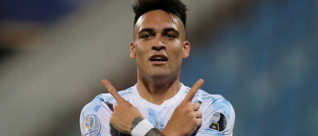 Video: el gol de Lautaro para poner a Argentina en ventaja