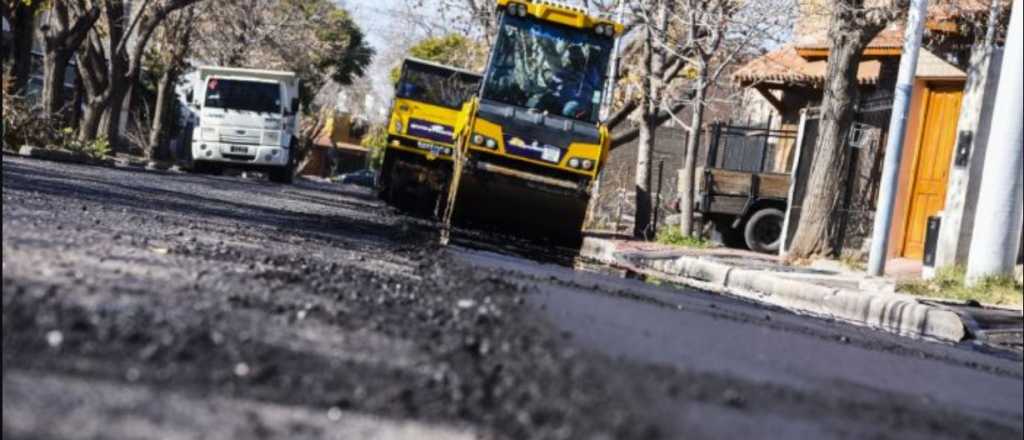 Guaymallén avanza con el reasfalto en la calle Eduardo Wilde