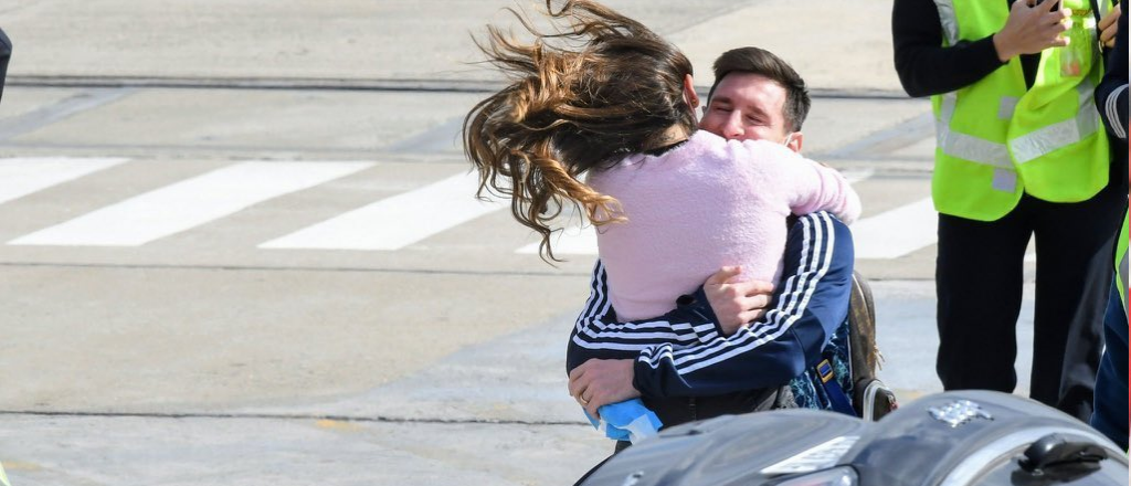 Video: Antonela no aguantó la emoción y corrió a abrazar a Messi