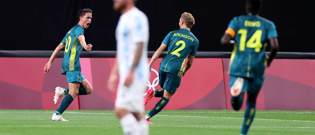 La Selección olímpica de fútbol cayó en su debut ante Australia