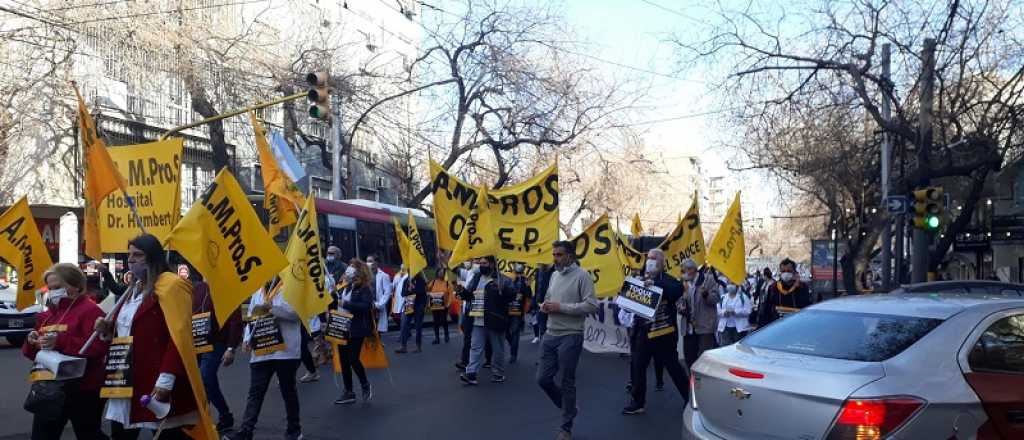 Por el paro de Ampros el centro fue un caos