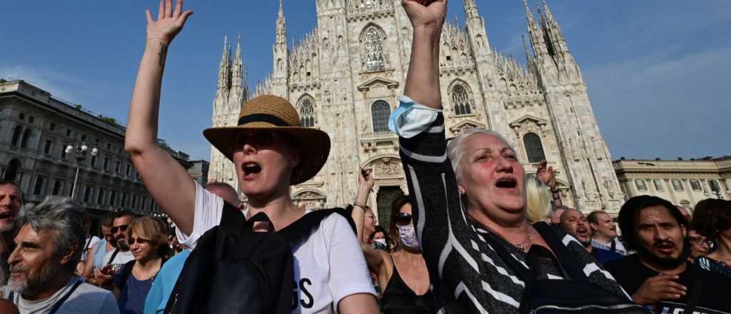 Cruces en Italia por el "pase verde" 