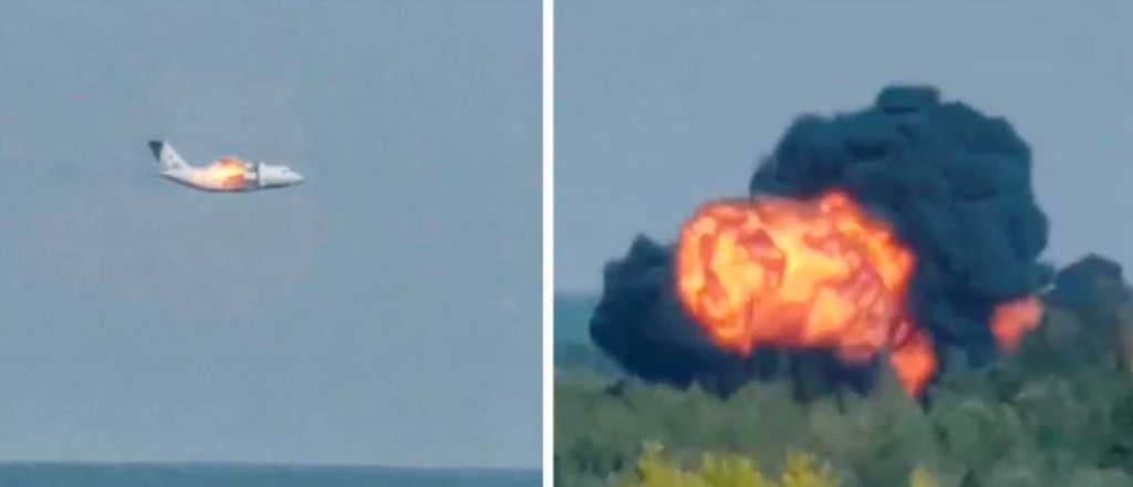Video: Se estrelló un avión militar en Rusia
