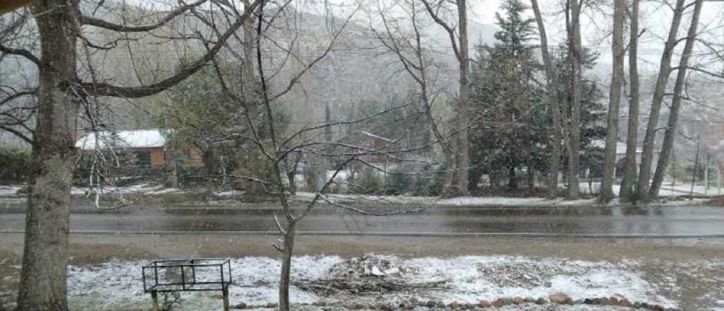 Video: así nevó en el Manzano Histórico