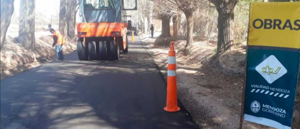 Nuevo pavimento para calle Almirante Brown de Luján de Cuyo