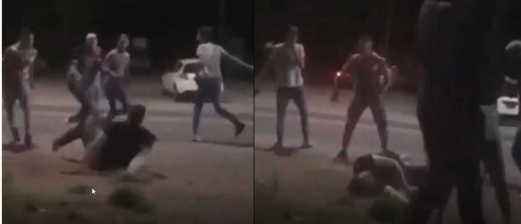 Video: así fue la paliza en patota al joven en Chacras