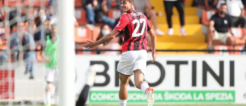 El hijo de Paolo Maldini anotó su primer gol en el Milan