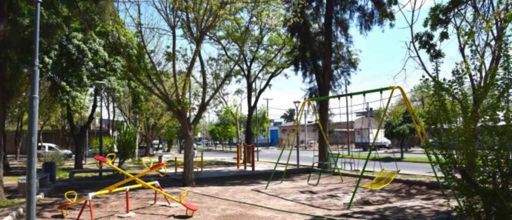 Guaymallén renovó la plaza Crucero General Belgrano