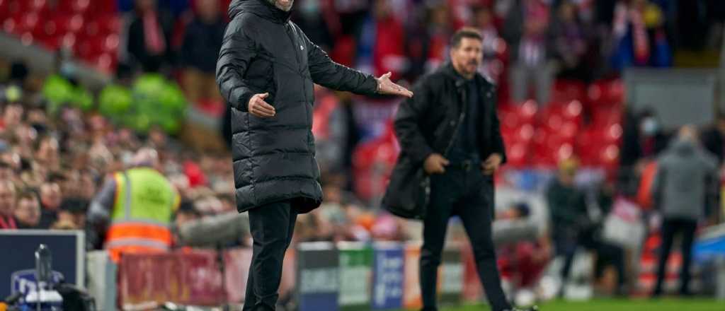 Simeone y Klopp volvieron a quedar cara a cara y esto fue lo que pasó