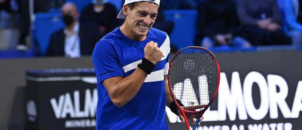 Sebastián Báez se metió en las semis del NextGen Finals de tenis