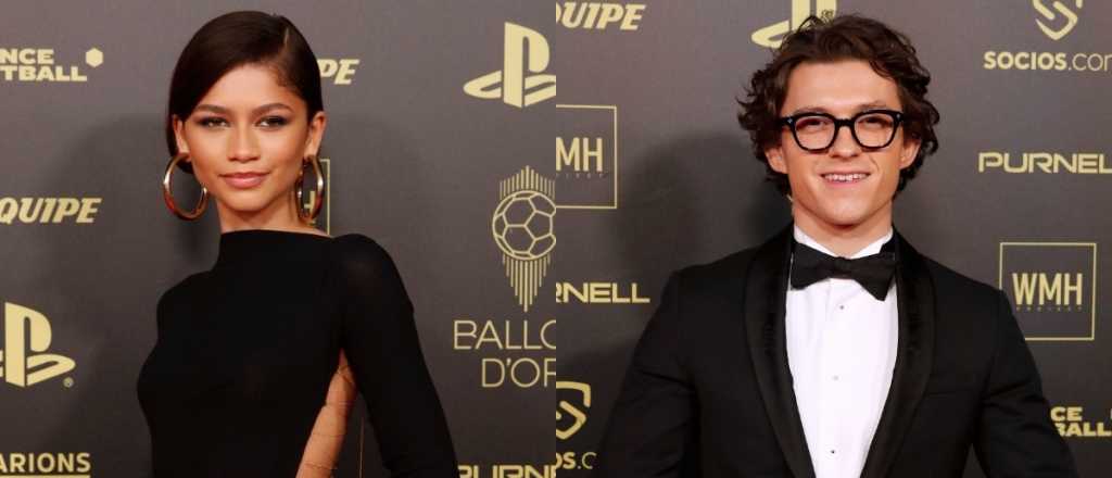 Tom Holland y Zendaya estuvieron en la entrega del Balón de Oro