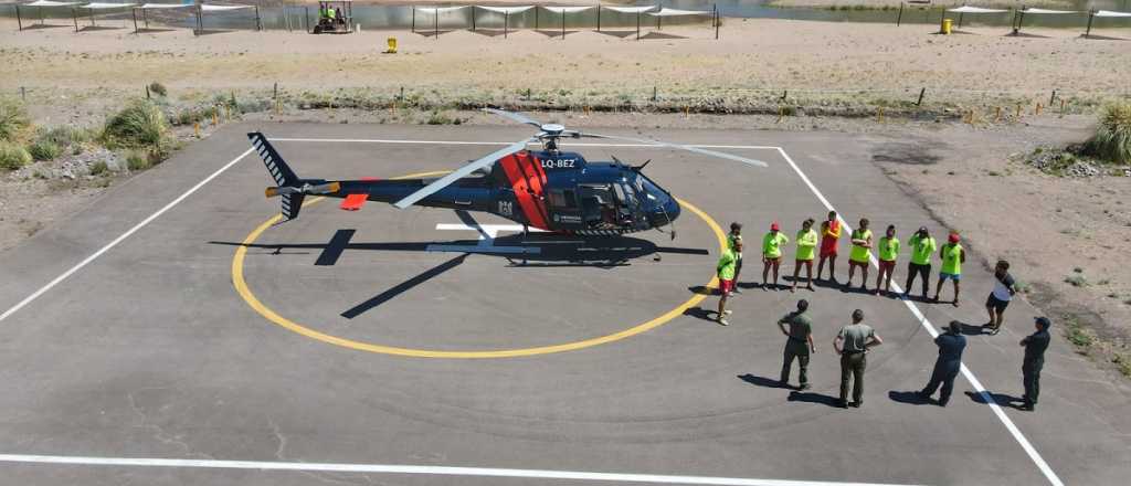 Guardavidas de Luján Playa se capacitaron en aéreo socorrismo