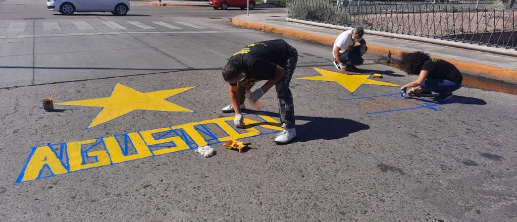 Repintaron estrellas por el aniversario de la muerte de los hermanos Kruk