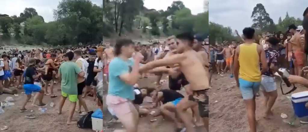 Video: batalla campal entre jóvenes en una fiesta en Córdoba 