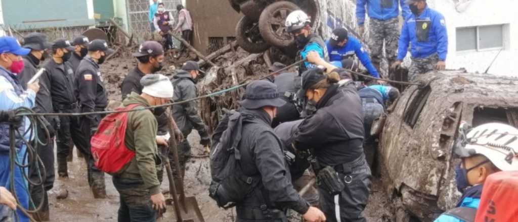 Ascienden a 24 los fallecidos por el aluvión en Ecuador