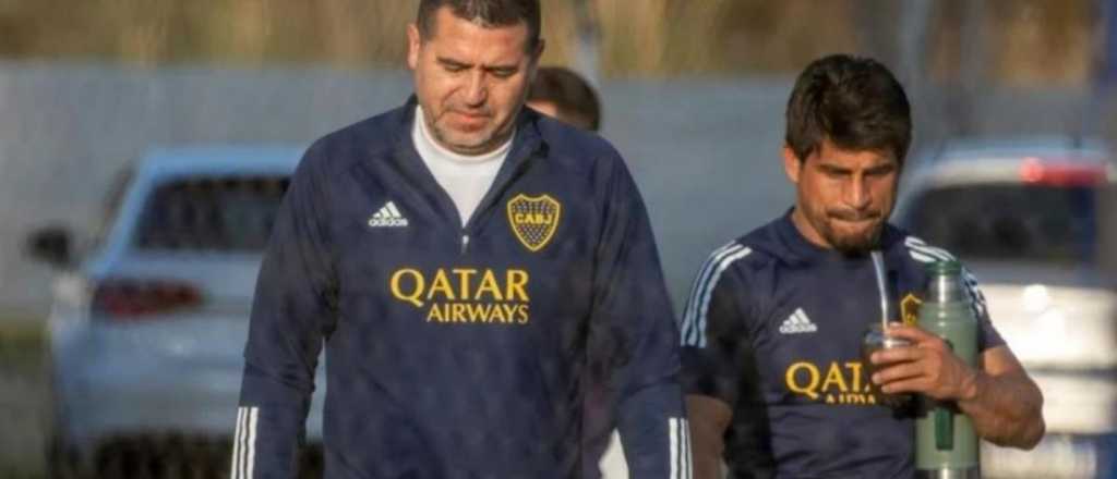 Riquelme, frente a frente con los jugadores de Boca: ¿qué les dijo?