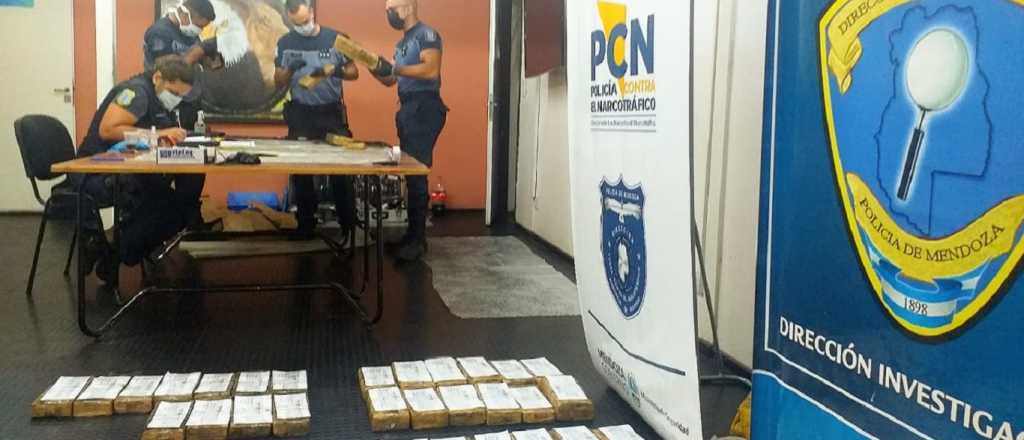 Secuestraron 114 kilos de marihuana en Guaymallén