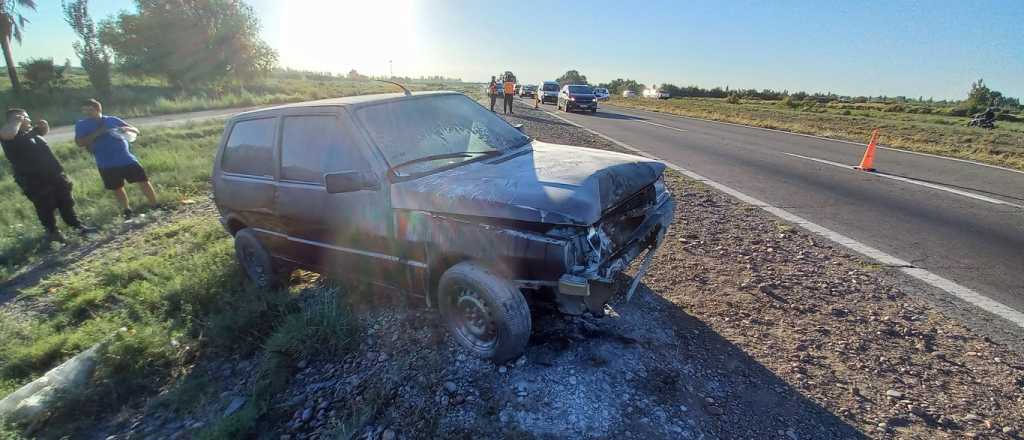 Un camión perdió una rueda que impactó contra un auto en Maipú