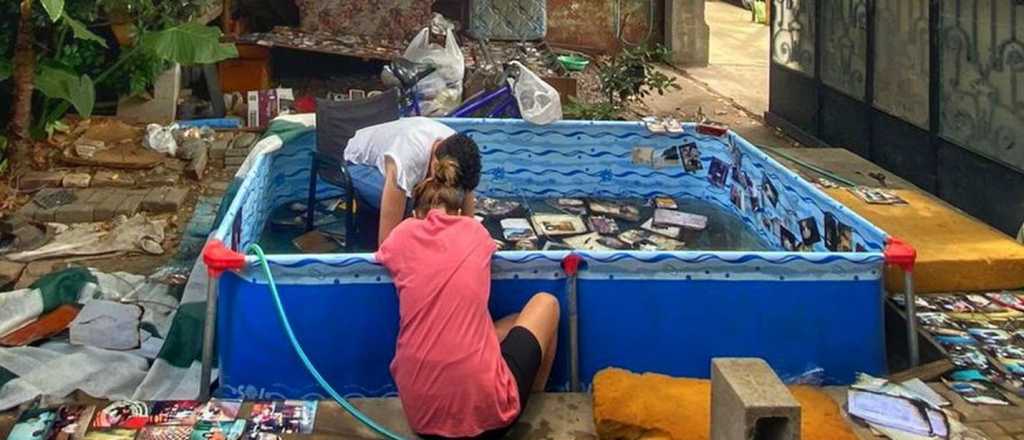 Un incendio destruyó sus fotos y sus amigas las salvaron en una pelopincho