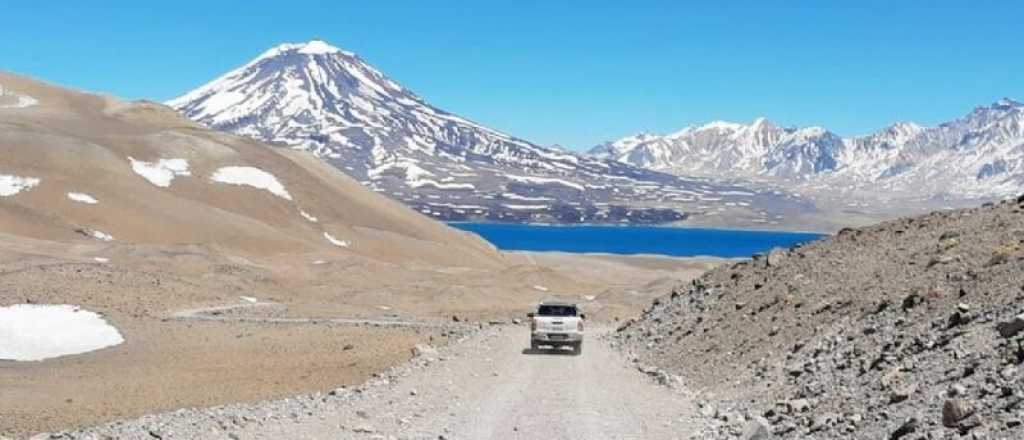 Sorprendente temporal de nieve en la Laguna del Diamante