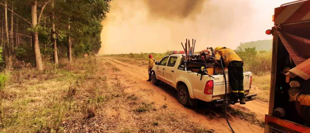 Regresan a Mendoza los brigadistas que combatieron los incendios 