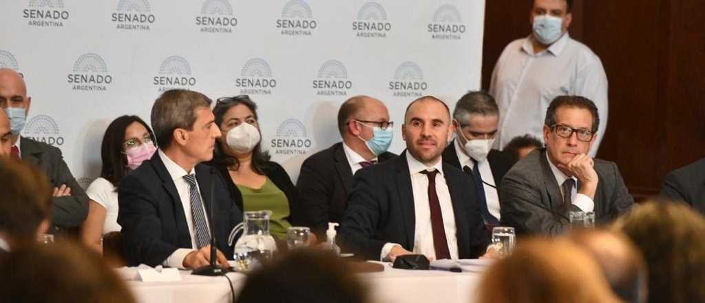 Guzmán en el Senado evitó hablar de suba a las retenciones