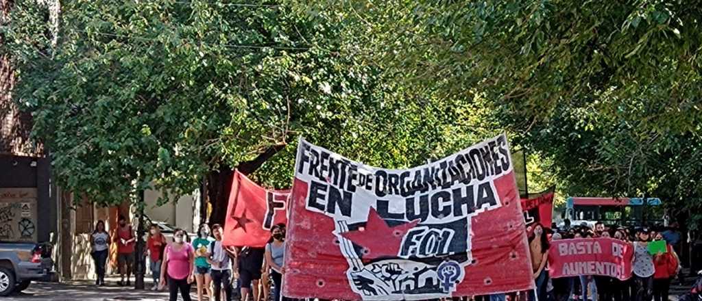 El centro volvió a ser un caos por una marcha sindical y del Polo Obrero