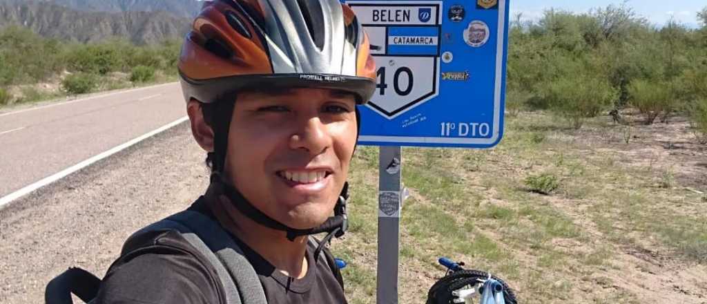 Recorre el país en bicicleta y se la robaron en Tunuyán