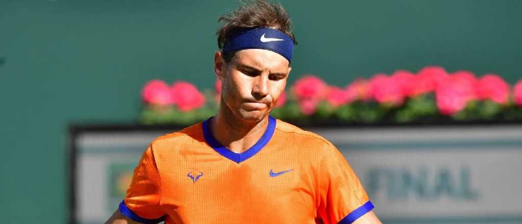 Rafael Nadal tiene una fisura en una costilla y estará inactivo casi 2 meses