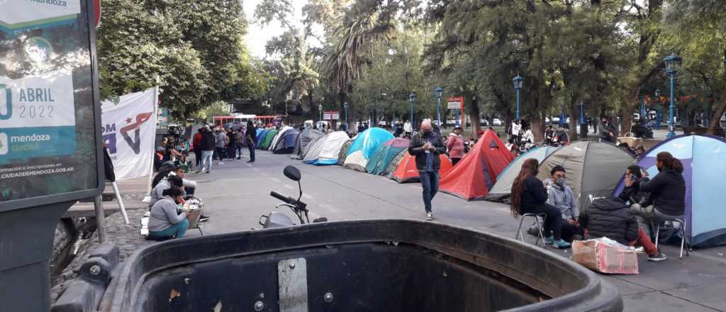 El Polo Obrero liberó media calzada de calle Patricias