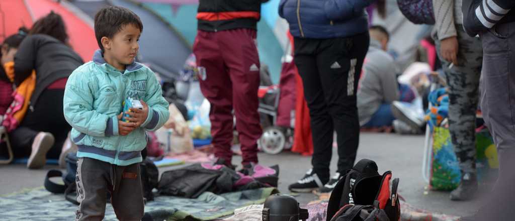 El Polo obrero lleva 24 horas marchando: multas y un nene internado