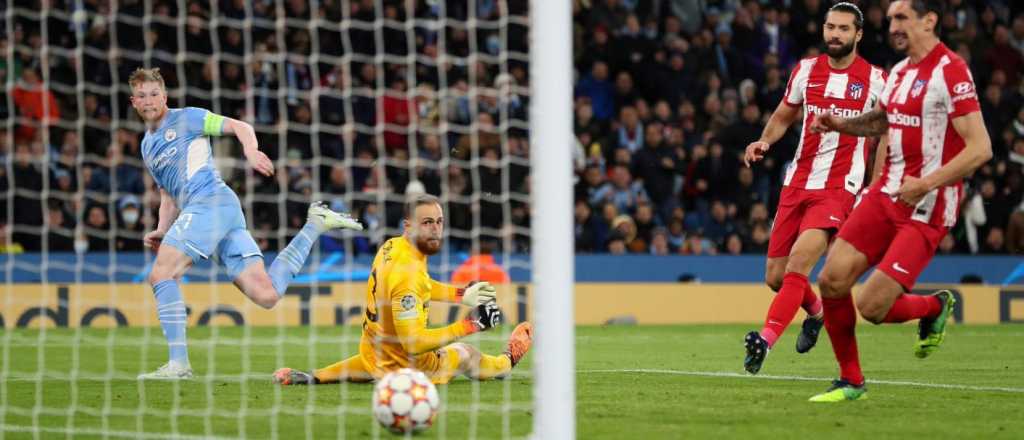 El City de Guardiola le ganó al Atlético del Cholo 