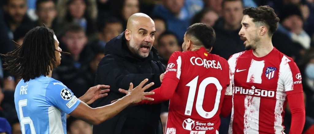 El violento pelotazo de Ángel Correa que enfureció a Guardiola