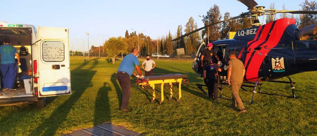 Rescataron a una mujer que se accidentó en el Cerro Arco